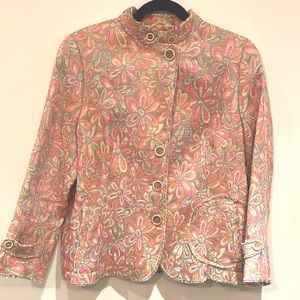 Akris Punto floral jacket. Size 14.